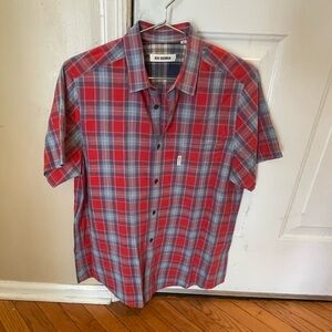 Ben Sherman plaid short sleeve button-down shirt